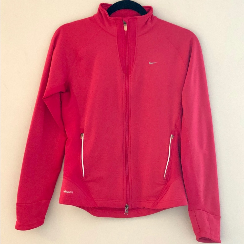 Pink Nike Fit Dry Running Workout Jacket- Small